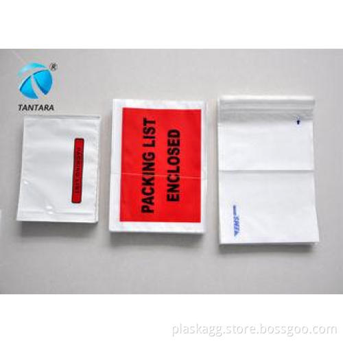 Recyclable Mailing packing list enclosed pouches tear resis